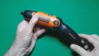 Black & Decker 3.6V Cordless Screwdriver 