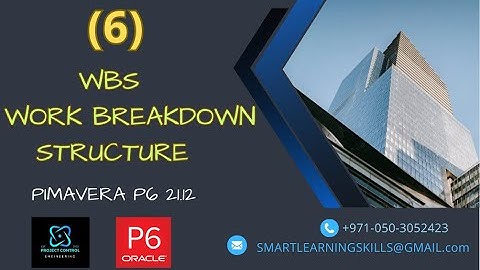 How to Create Work Breakdown Structure I Primavera P6 I 21.12 I Beginners Tutorial