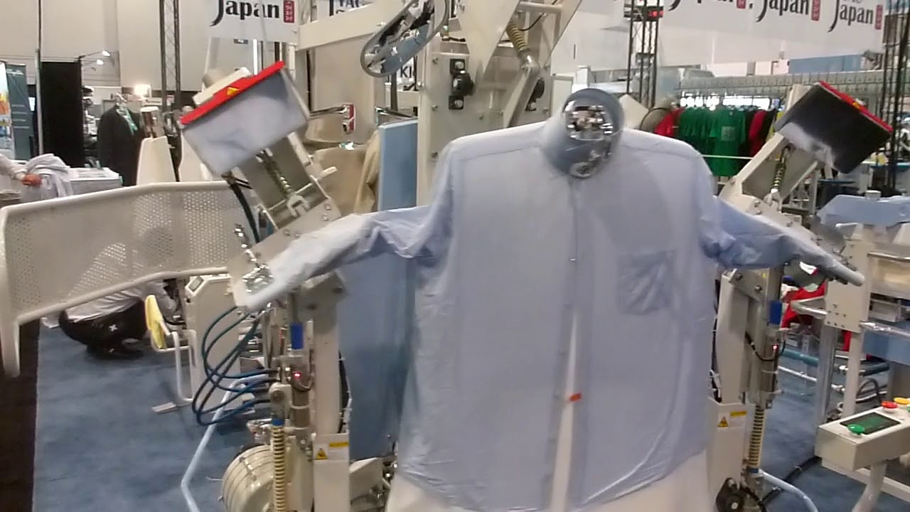 YAC shirt ironing press machine for laundry shirt factory YouTube