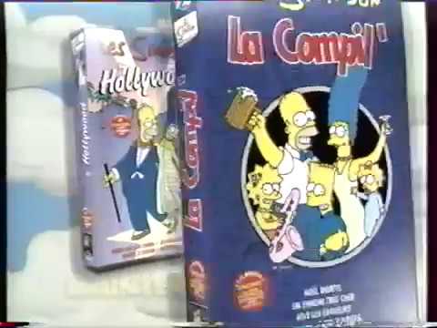 Les Simpson publicité a la télé des VHS