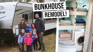 RV BUNKHOUSE REMODEL to fit our FAMILY OF 7!