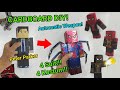 Peter parker becomes spiderman with 4 suit  cardboard diy  tom holland spiderman no way home