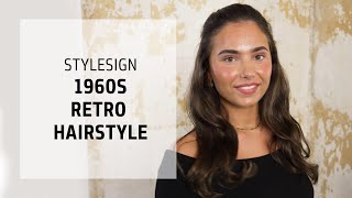 1960s Retro Half-Up Hairstyle Tutorial | StyleSign | Goldwell Education Plus