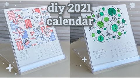 DIY 2021 Calendar-- Plan w/ Me For the New Year