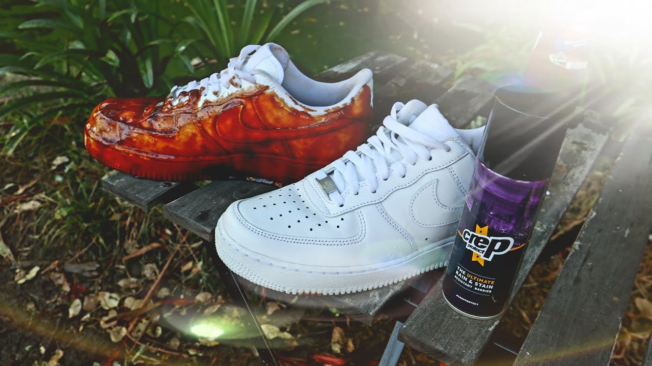 crep protect spray on air force 1