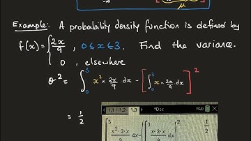 15C Measures of spread for continuous random variables