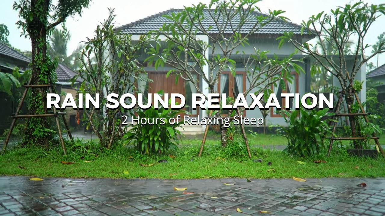 Rain Over Village | Natural Insomnia Sleep Ambience