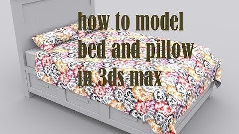 3ds max bed modeling-bed modeling bed sheet with pillow-3ds max tutorial part 2