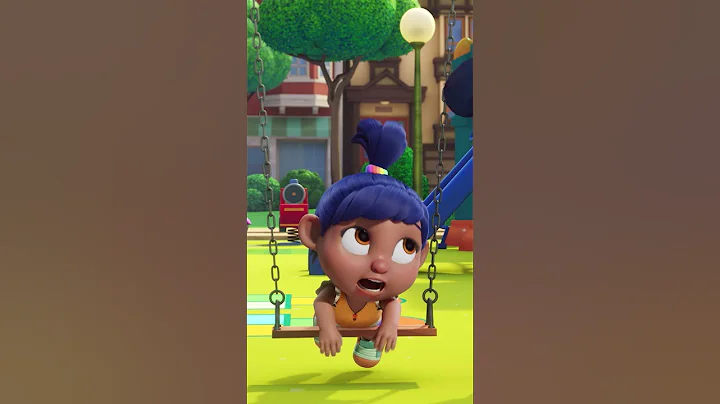 💖Baby on the Swing! Watch Me Fly!👶✨ #actionpack #superhero #fun