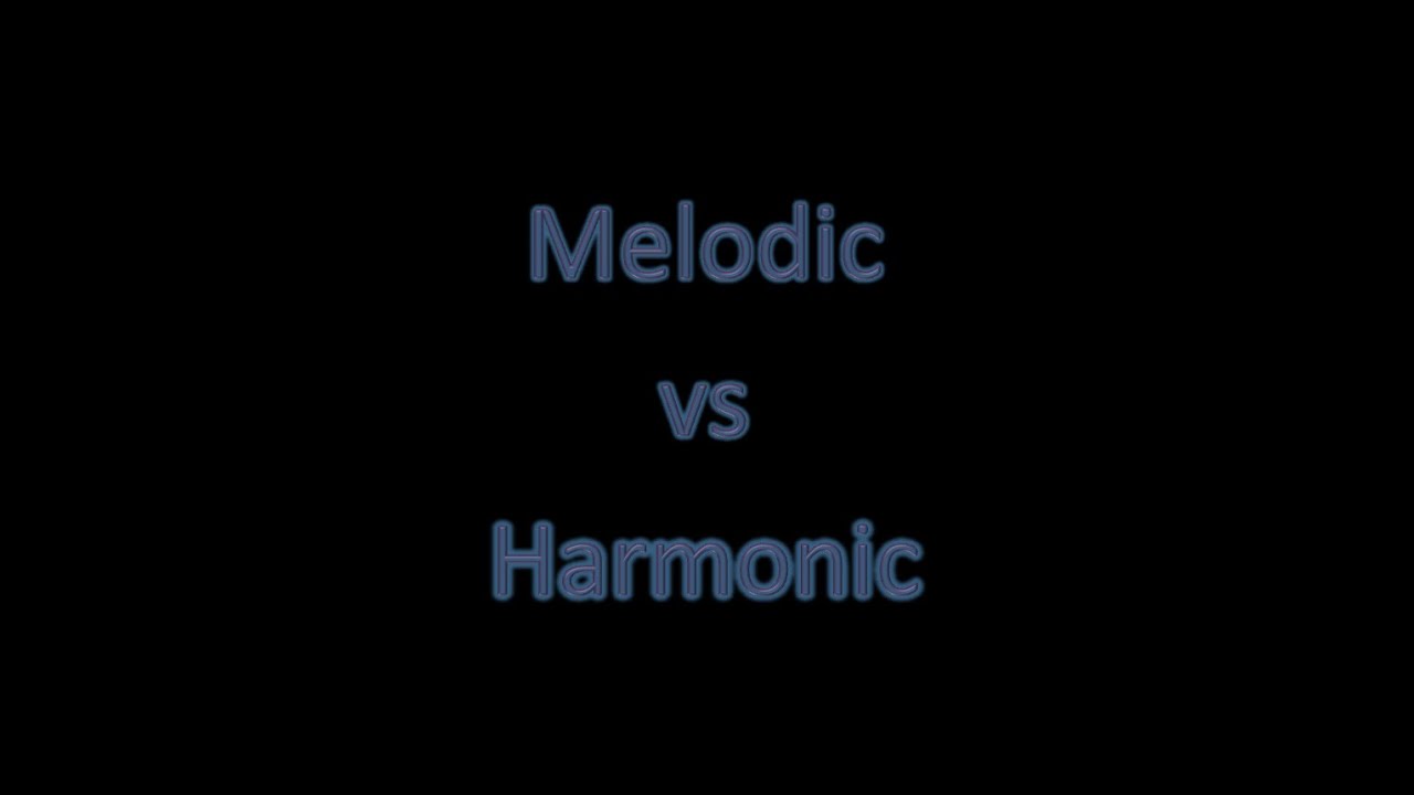 Melodic vs Harmonic Minor - YouTube