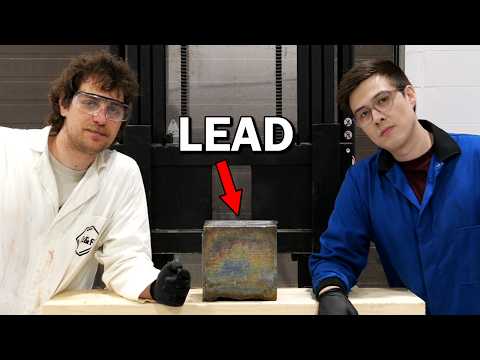 Making a super heavy metal cube - A little while ago we got a bunch of lead from dismantling an x-ray machine that we got from the government. Now, we want to melt it all down into a solid cube.
