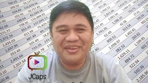 How to use Pivot Table (in Tagalog)