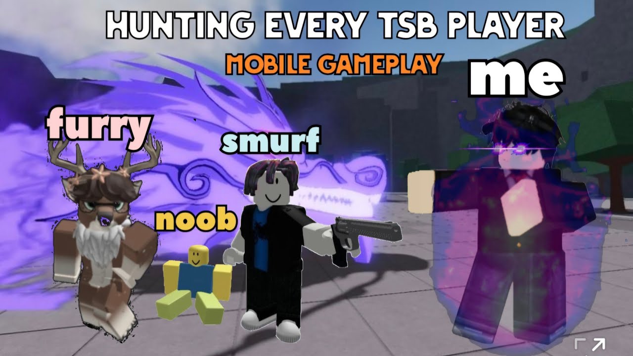 Hunting Down Every type of Tsb player In mobile!!! 🟥Mobile gameplay | The Strongest Battlegrounds 