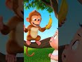 Baby vs monkey with Banana | Funny Baby Moments#trending #cartoon