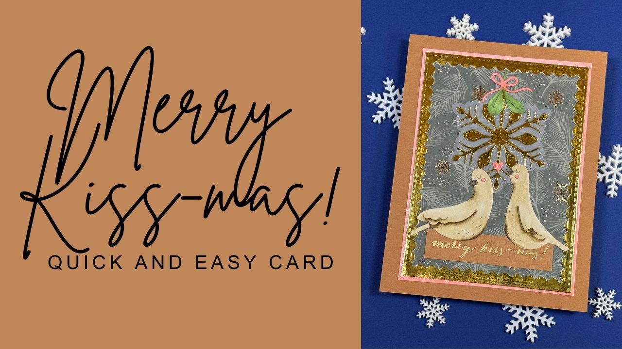 Быстрая и быстрая рождественская открытка с поцелуями