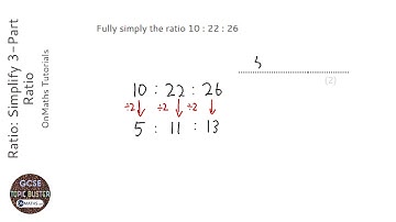 Ratio: Simplify 3-Part Ratio (Grade 3) - OnMaths GCSE Maths Revision