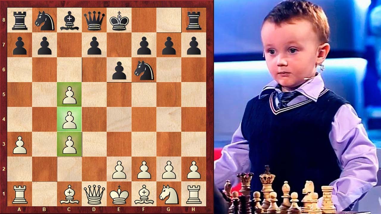 Chess walk - 3 year old MISHA OISPOV vs G.M ANATOLY KARPOV