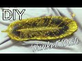 Diy gold and black feather epoxy resin trinket dish  how to make resin trinket dishcraft tutorial