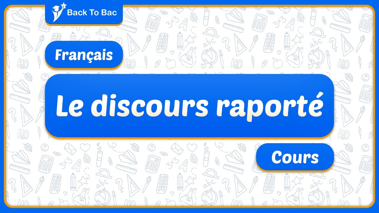 Le discours rapporté (cours)
