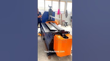 Hogi full servo 4-roller rolling machine, rolling thin plates, automatic material pushing#roller