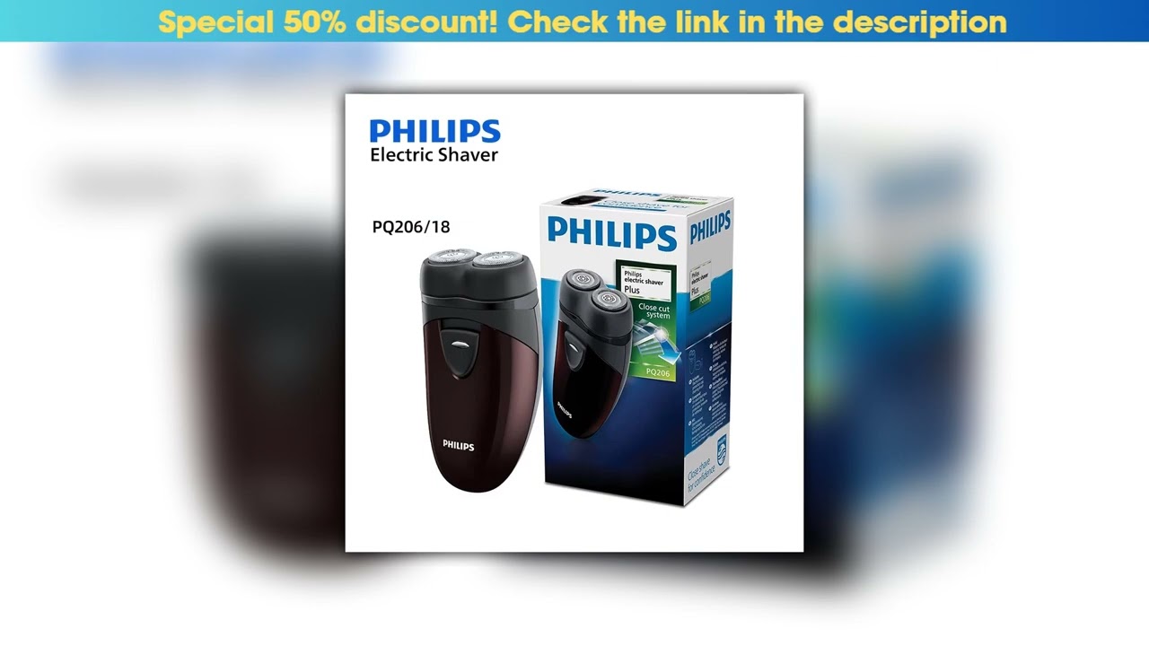 Limited PHILIPS Mini Electric Shaver 2*AA Battery Powered Economic Men Portable Fast Shave Razor Do