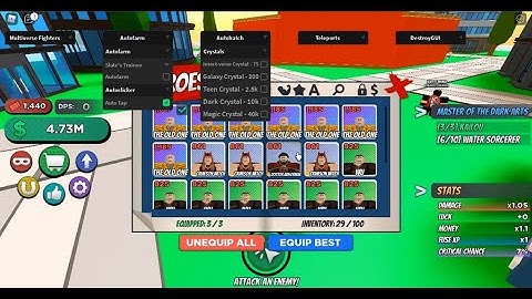MULTIVERSE FIGHTERS SIMULATOR | AUTOFARM, AUTO TAP, HATCH, ETC