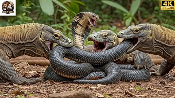 King Cobra vs Komodo Dragon | Battle Between Two Apex Predators