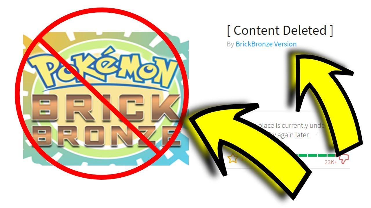 The Real Reason Pokemon Brick Bronze Was Deleted Off Roblox - roblox brick bronze deleted