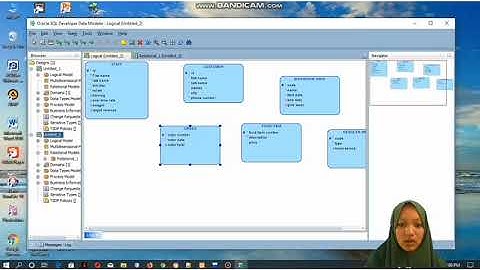 Penggunaan SQL Developer Data Modeler untuk membuat Diagram ER dari kasus sederhana
