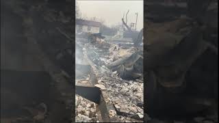 Wednesday morning in Sinton after the fires