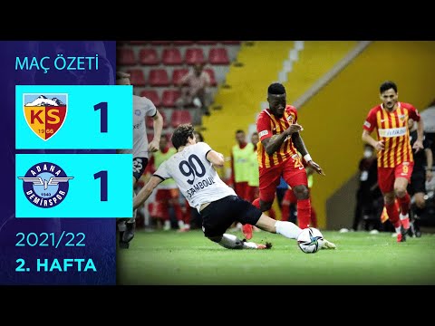 ÖZET: Yukatel Kayserispor 1-1 Adana Demirspor | 2. Hafta - 2021/22