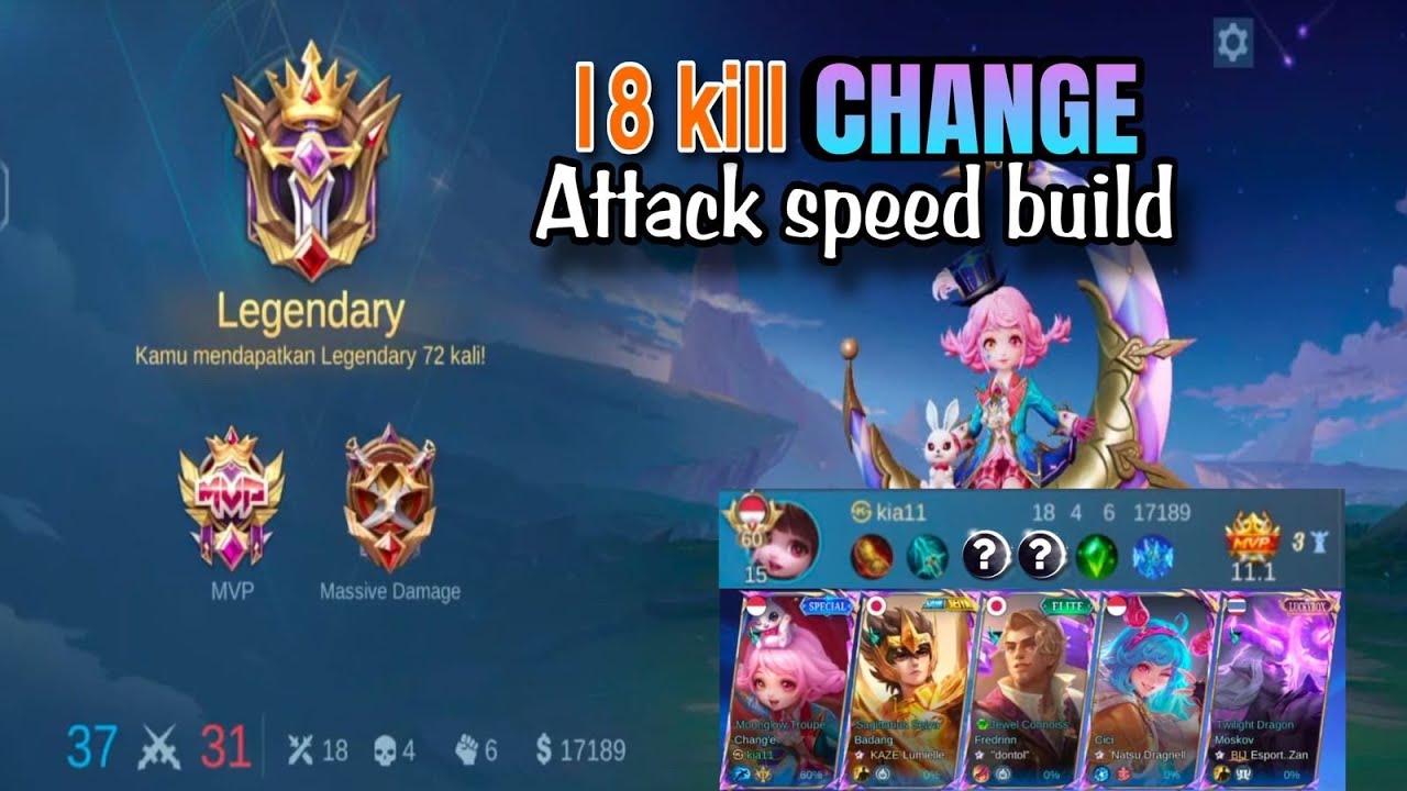 Change attack speed build. - YouTube