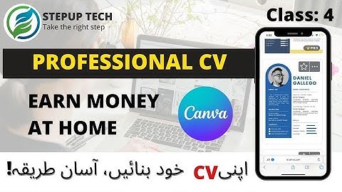 How To Make Professional Resume (cv) On Canva | Easy Way To Make CV
