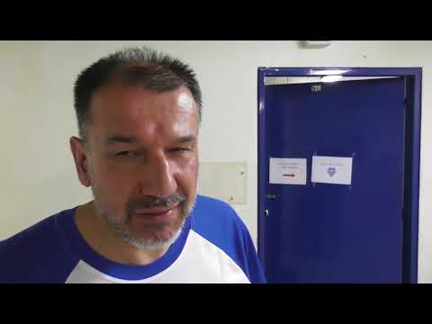 Ο coach κ.Λιόγας Δημήτρης μετά την κατάκτηση του κυπέλλου, μιλάει για το Αιγάλεω.04-04-18