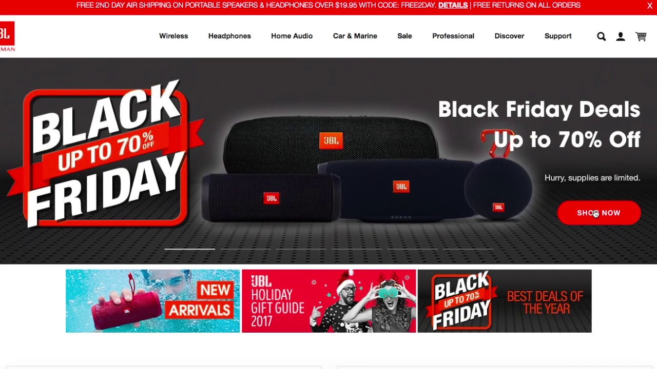 Black Friday JBL awesome deals. (150 for a new JBL Extreme speaker