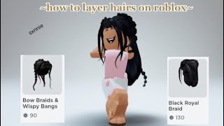 How To Layer Hair On Roblox Mobile Herunterladen - how to wear more than one hair in roblox on ipad