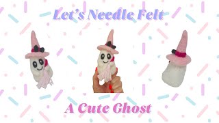 How to Needle Felt a Cute Ghost