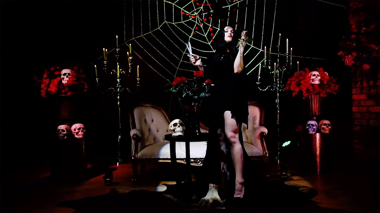 Morticia In Her Garden - From Show "Nightmare on the Film Street"