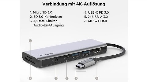 Belkin USB C Hub 7 in 1 Multiport Adapter