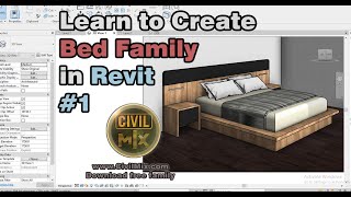 Learn How to Design a Bed family in Revit part - 1 screenshot 4