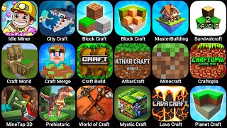 Idle Miner, City Craft, Mine Tap 3D, Craft and Merge, Minecraft, Prehistoric Craft, Lava Craft screenshot 3