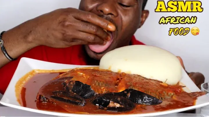 Speed Eating Challenge | Seafood peppersoup and fufu