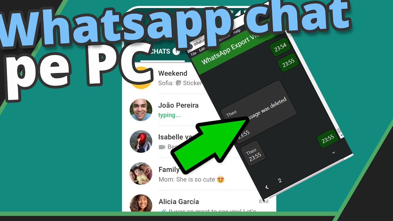 Pe Chat Razmaeri Citeste chat exportat din Whatsapp pe PC - YouTube