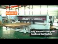 Aopack corrugated box machine bm2508se with inline cold gluing and inline flexo printing