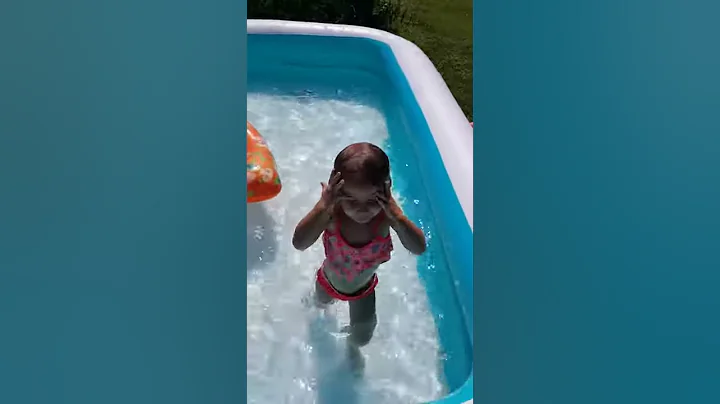 Olivia is learning to swim