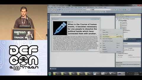 Defcon 18 - Hacking Net applications Jon McCoy
