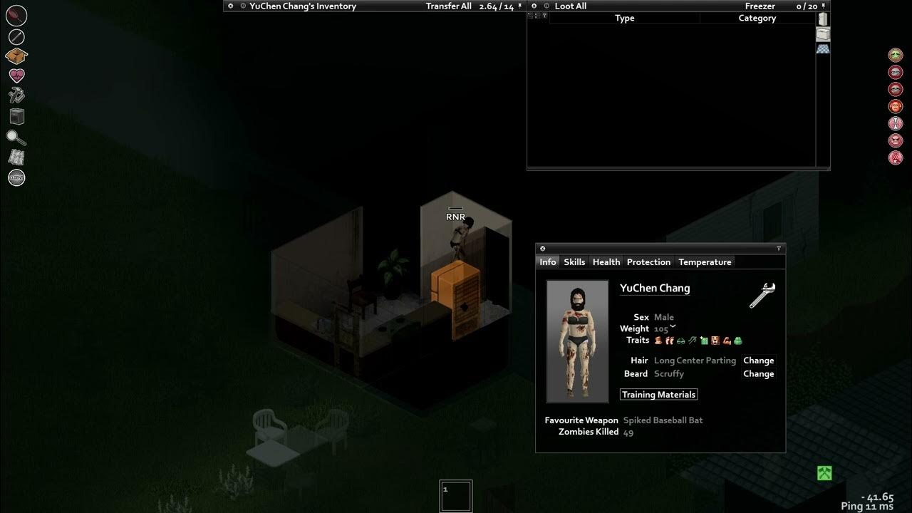 Project Zomboid Bug Found! sneaking upon the fridge with female underwear YouTube