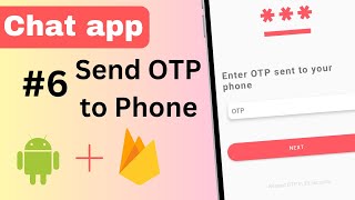 6 Phone Authentication with OTP | Chat application | Android Studio screenshot 2