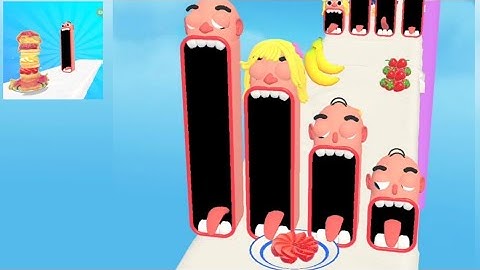 Pancake run- Game all levels android ios walkthrough new update gameplay