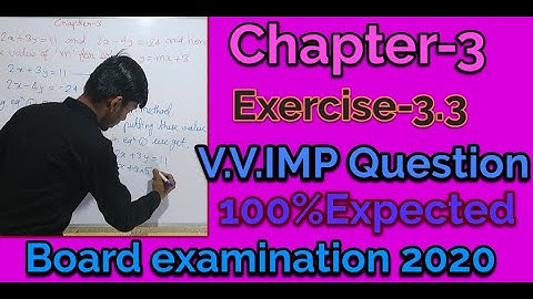 Class-10th  Maths NCERT chapter-3  exercise-3.3  V.V.Imp Questions